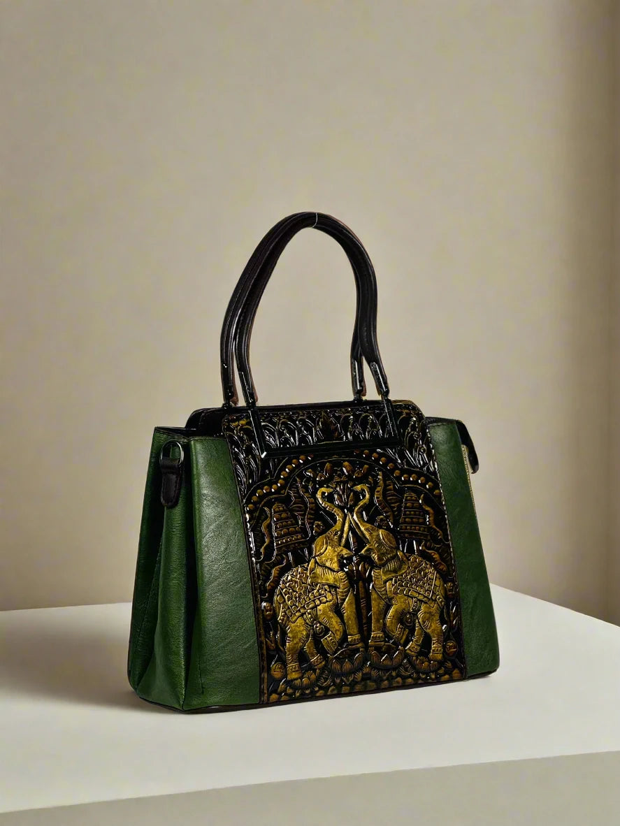 Emerald Elephant Handbag