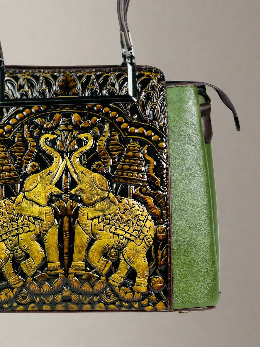 Emerald Elephant Handbag