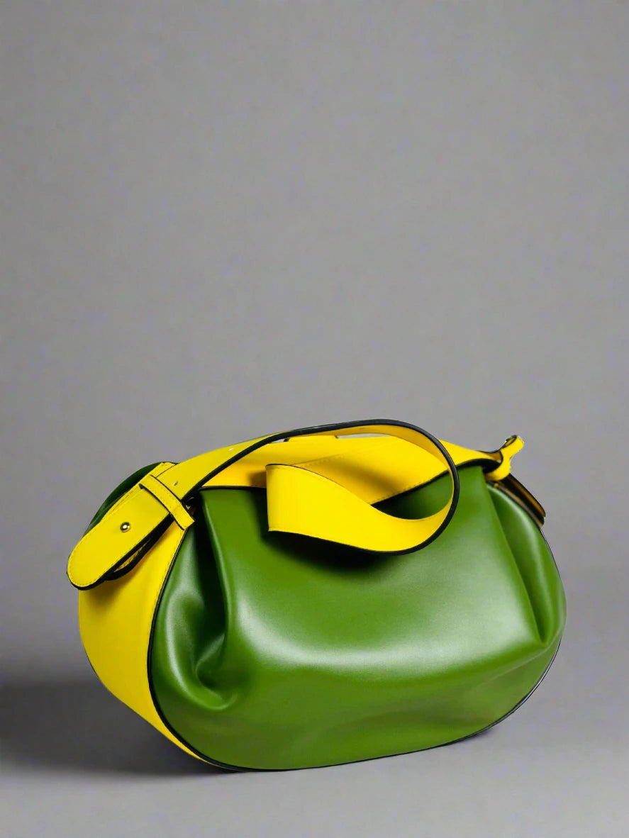 Green & Yellow Knot Detail Bag