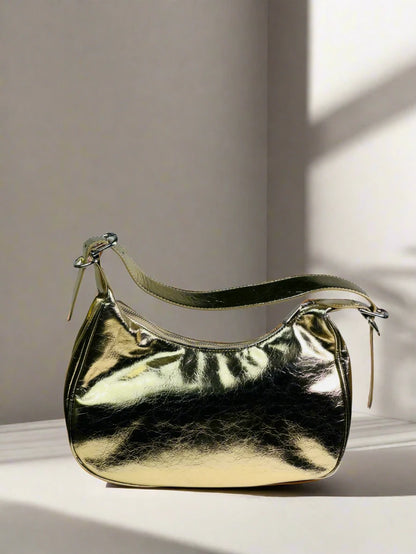 Gold Metallic Mini Shoulder Bag