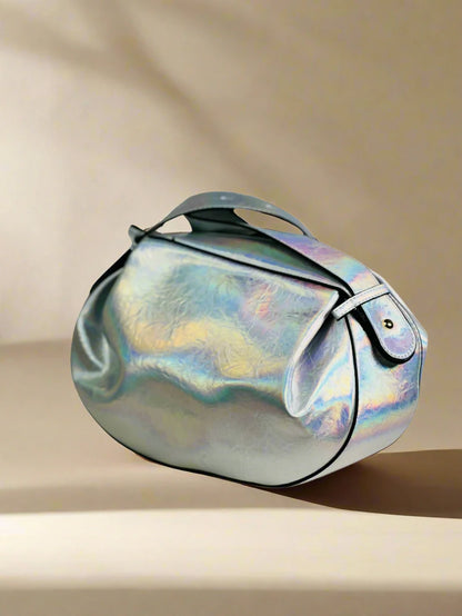 Holographic Silver Satchel