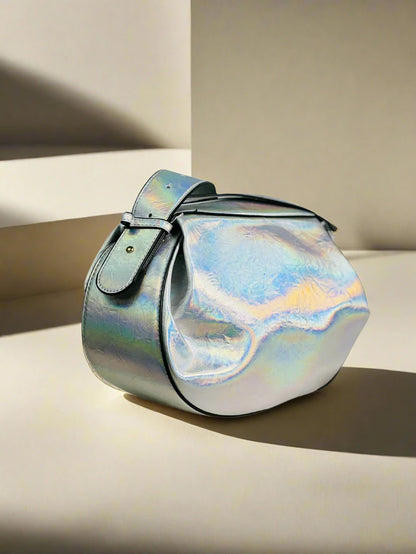 Holographic Silver Satchel