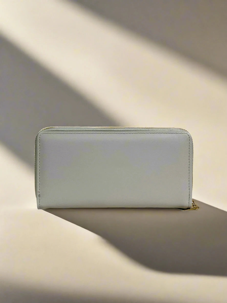 Sleek Silver Clutch