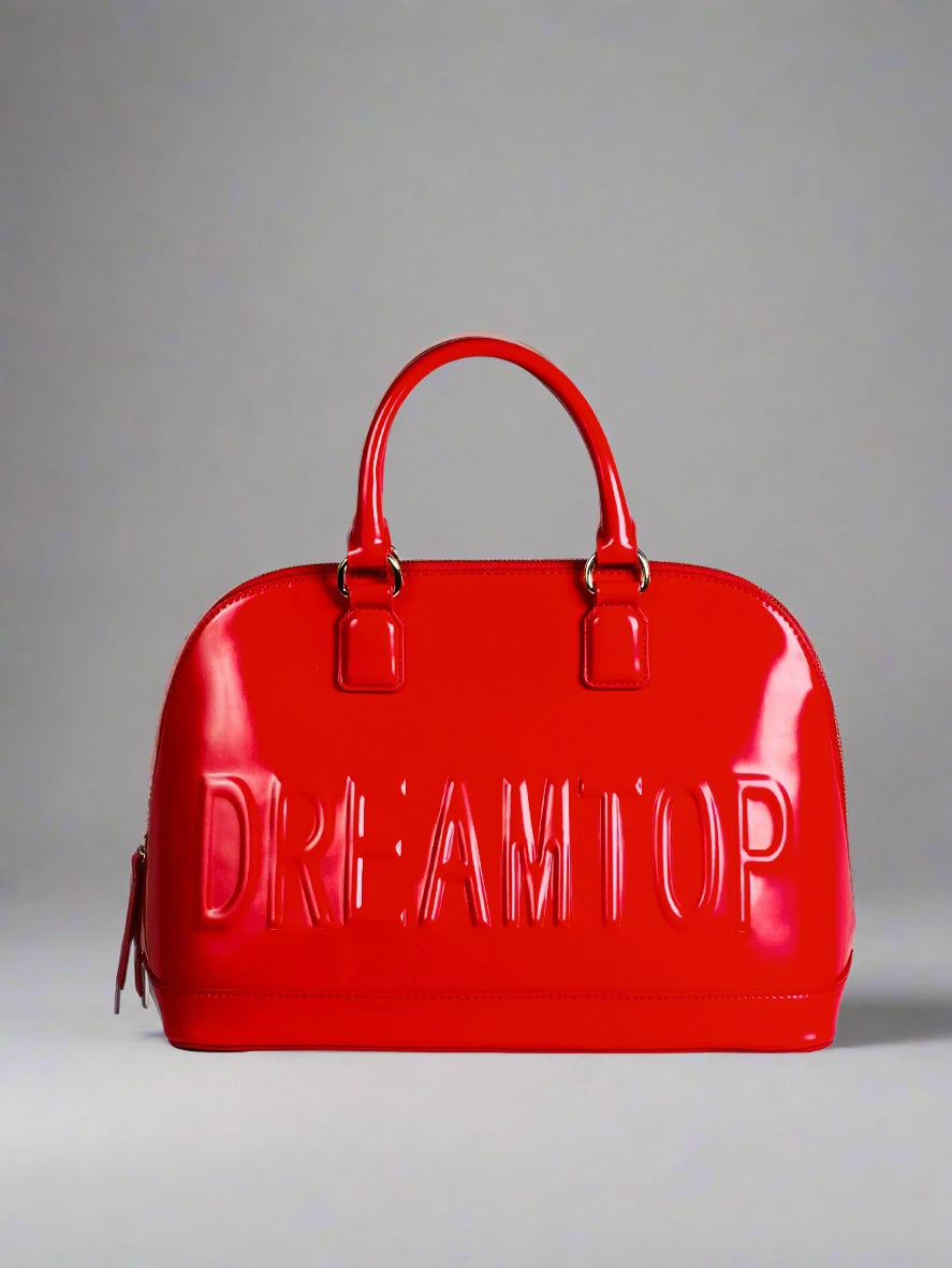 Red Glossy Dome Bag