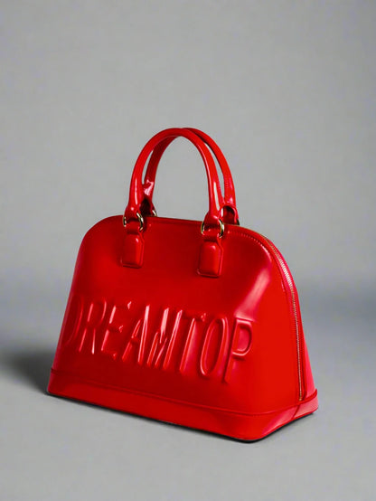 Red Glossy Dome Bag