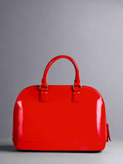 Red Glossy Dome Bag