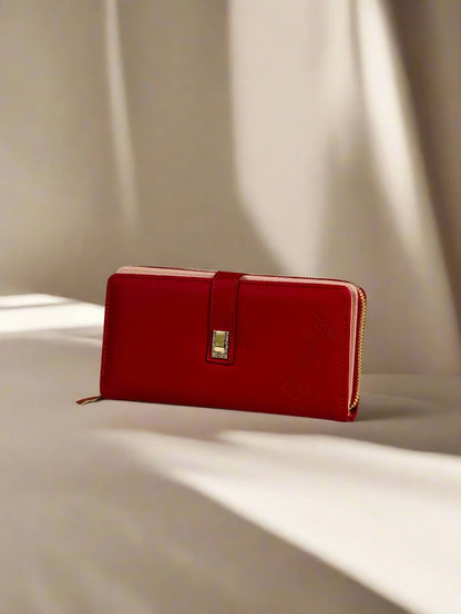 Crimson Charm Wallet