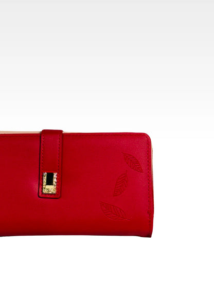 Crimson Charm Wallet