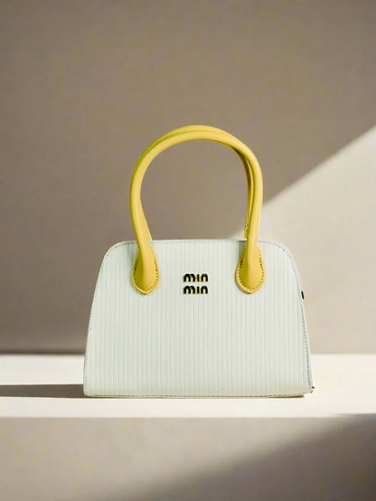 White Sunny Handle Satchel