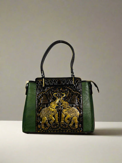 Emerald Elephant Handbag