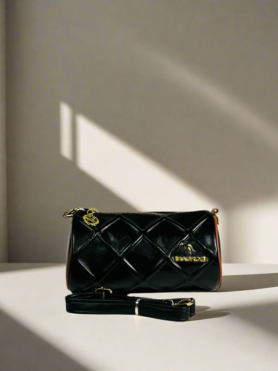 Black Quilted Shoulder Bag