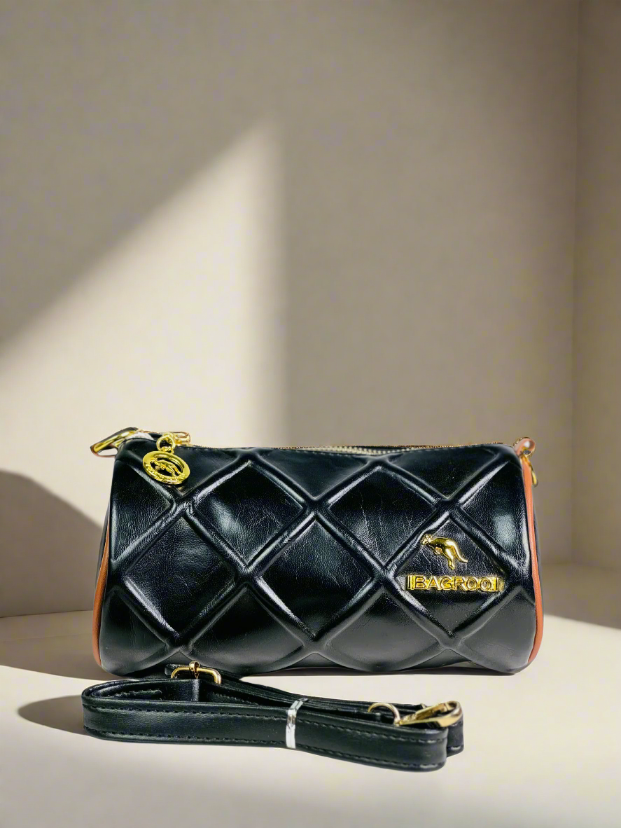 Black Quilted Shoulder Bag