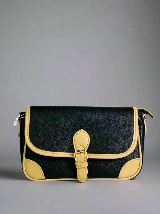 Black & Yellow Accent Clutch