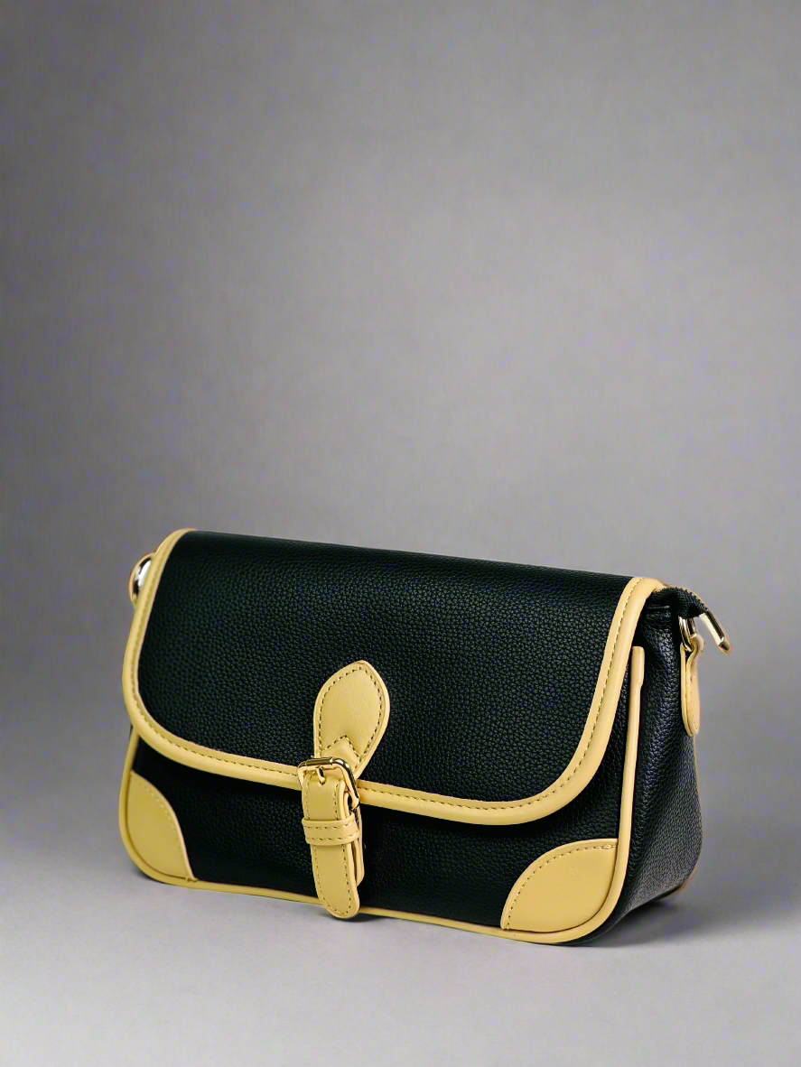 Black & Yellow Accent Clutch