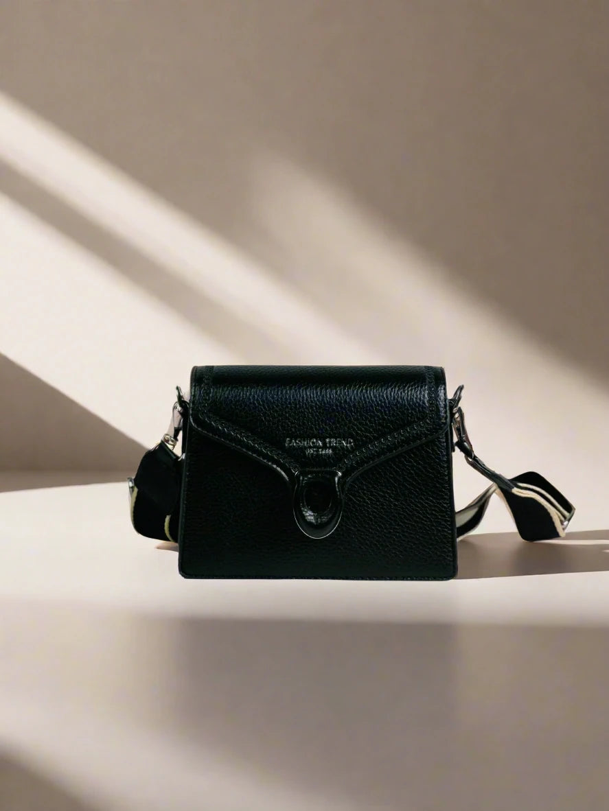 Black Minimalist Crossbody Bag