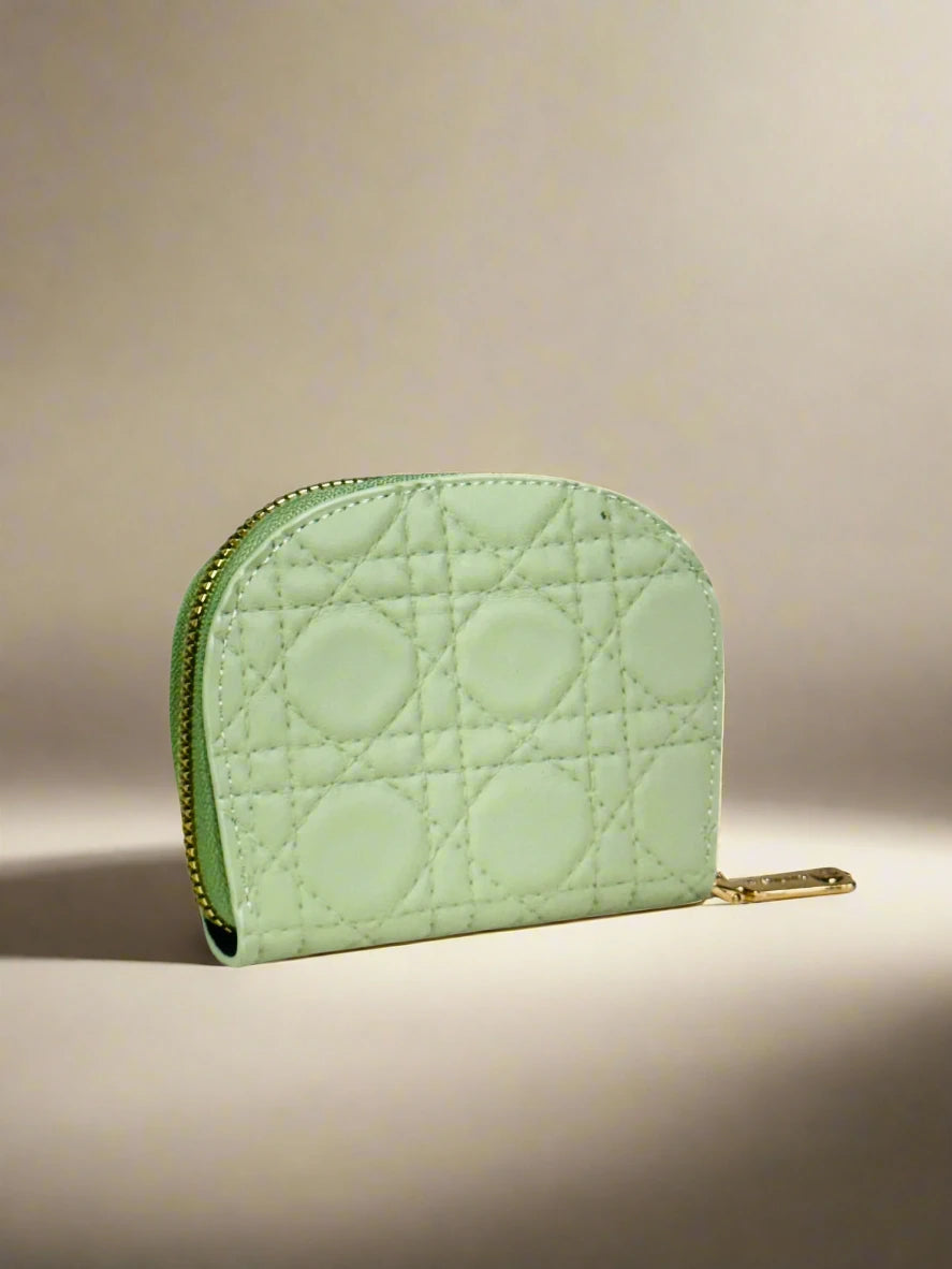 Mint Quilted Wallet