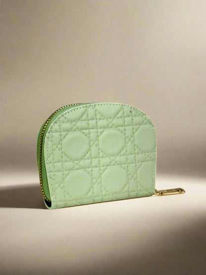 Mint Quilted Wallet