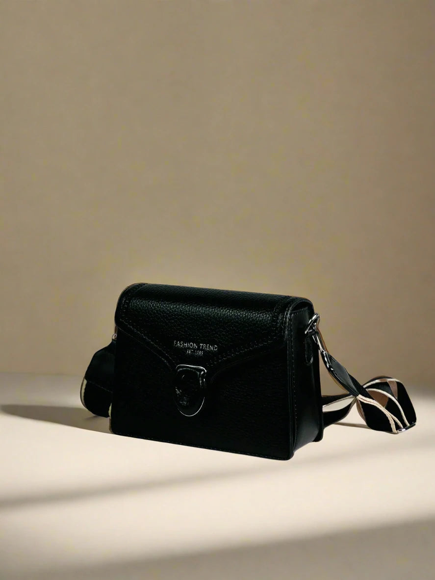 Black Minimalist Crossbody Bag