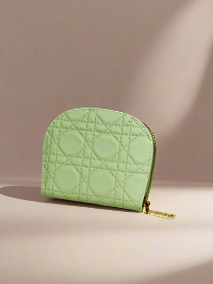 Mint Quilted Wallet