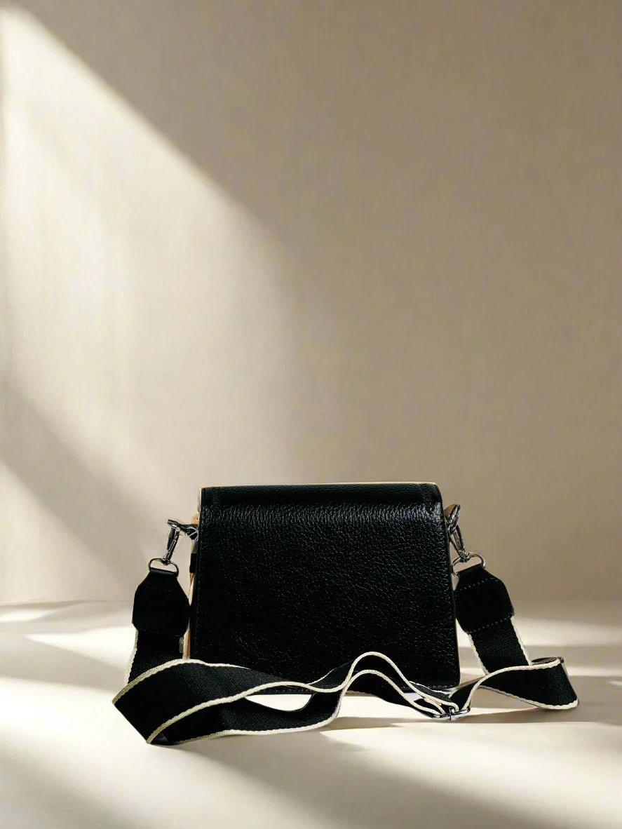 Black Minimalist Crossbody Bag