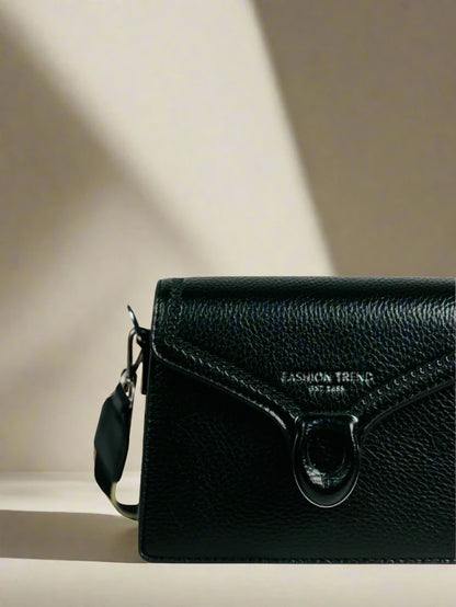 Black Minimalist Crossbody Bag