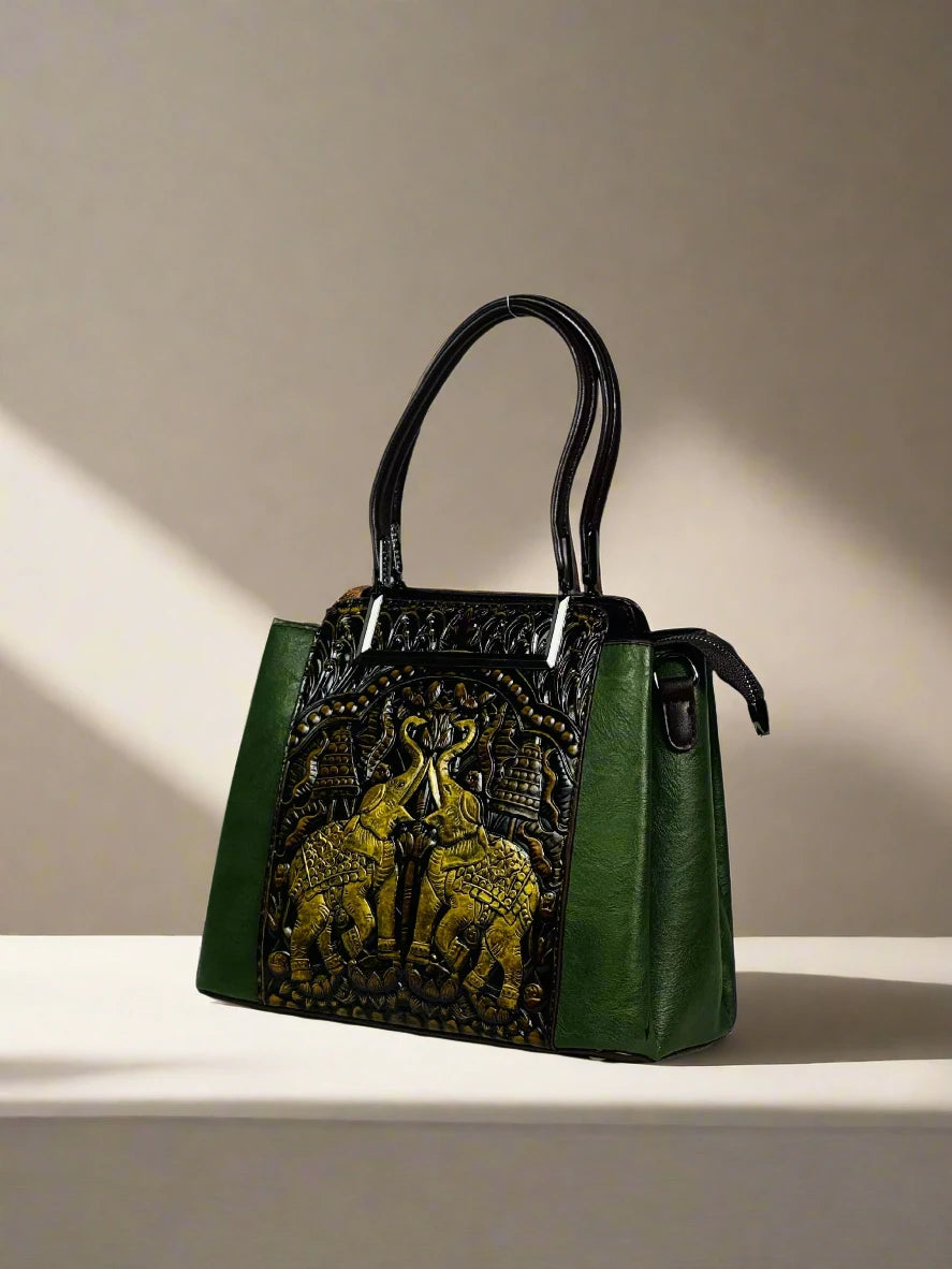 Emerald Elephant Handbag